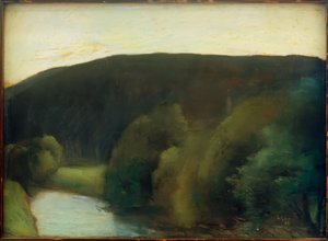丘陵の風景 作： Lesser Ury